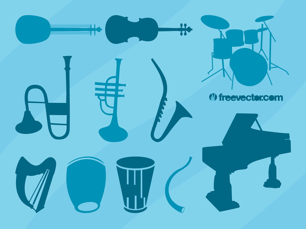 1024x765 Musical Instruments Vector Collection Vector Art Graphics