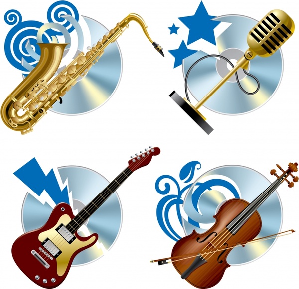 600x581 Fashion Musical Instruments Vector Free Vector In Encapsulated