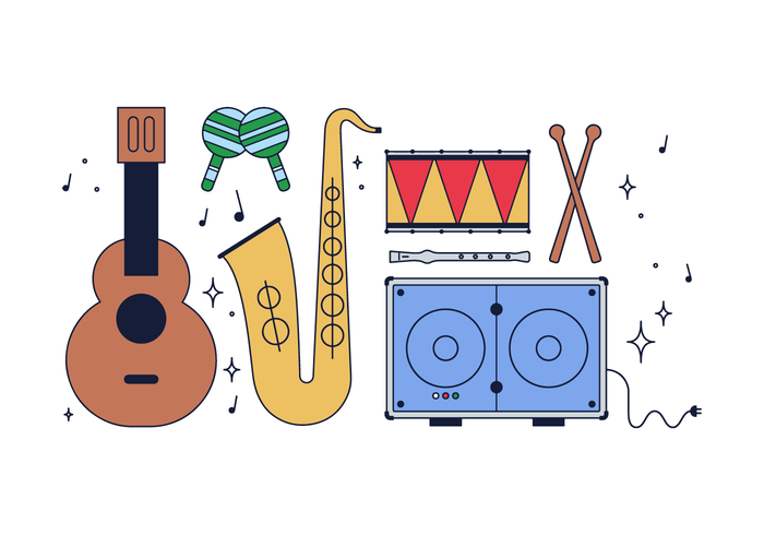 700x490 Free Music Instrument Vector