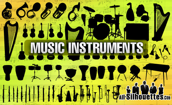 575x354 Free Download Of Music Instruments Vector Graphic