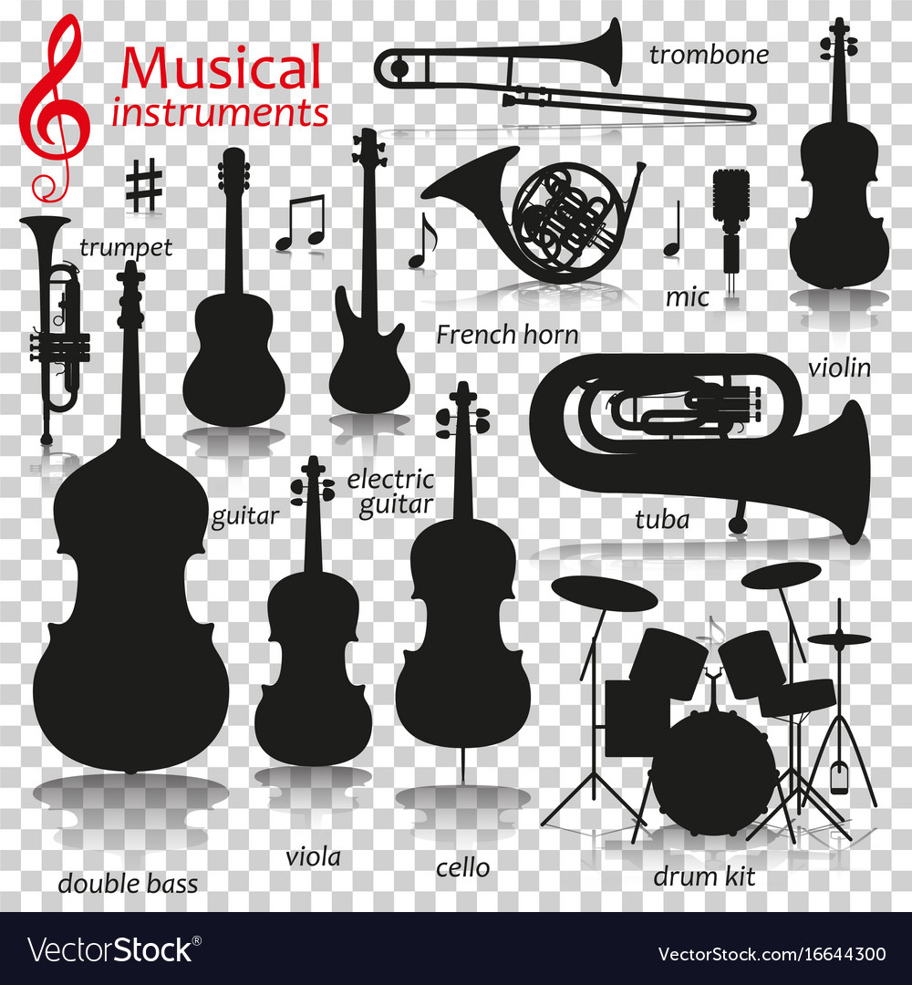 1000x1080 Collection Of 'musical Instrument Silhouette' Download More Than