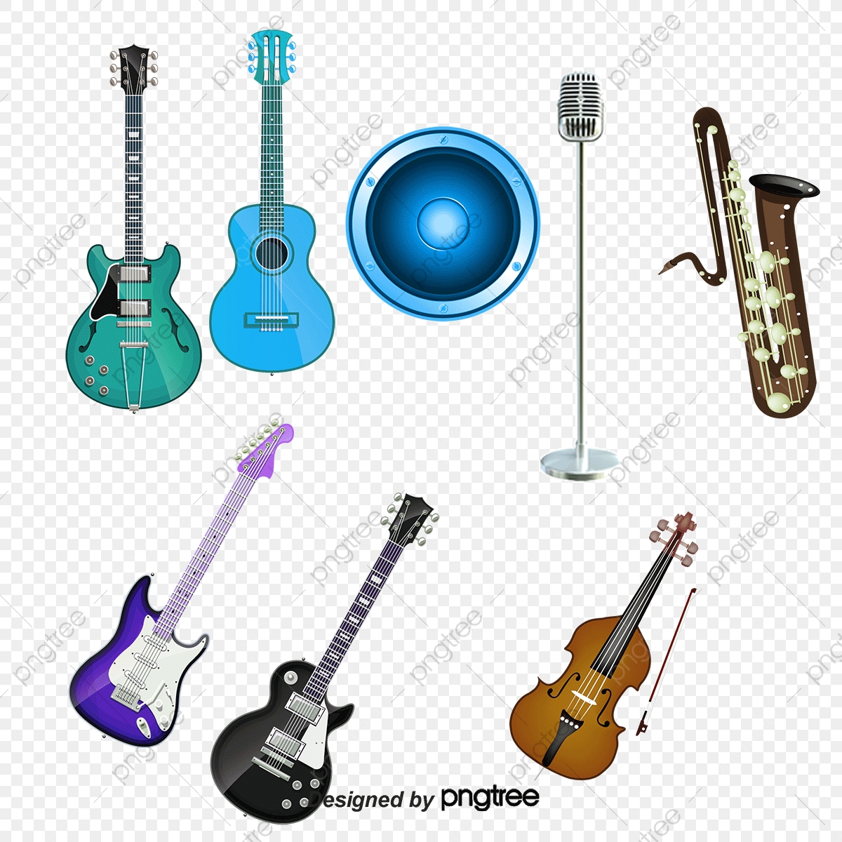 1200x1200 Musical Instruments Vector Material, Musical Instruments, Vector