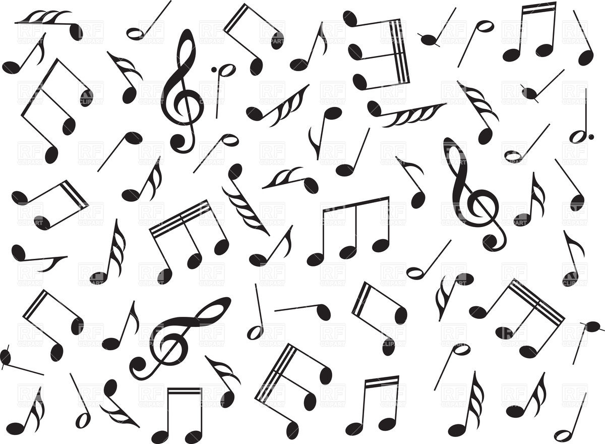 1200x880 Background With Music Notes Vector Image Of Backgrounds, Textures