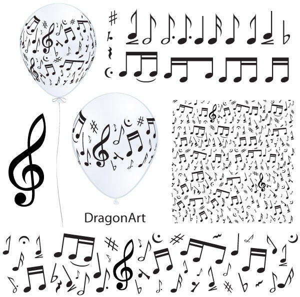 600x595 Music Notes Vector Free Vectors Ui Download
