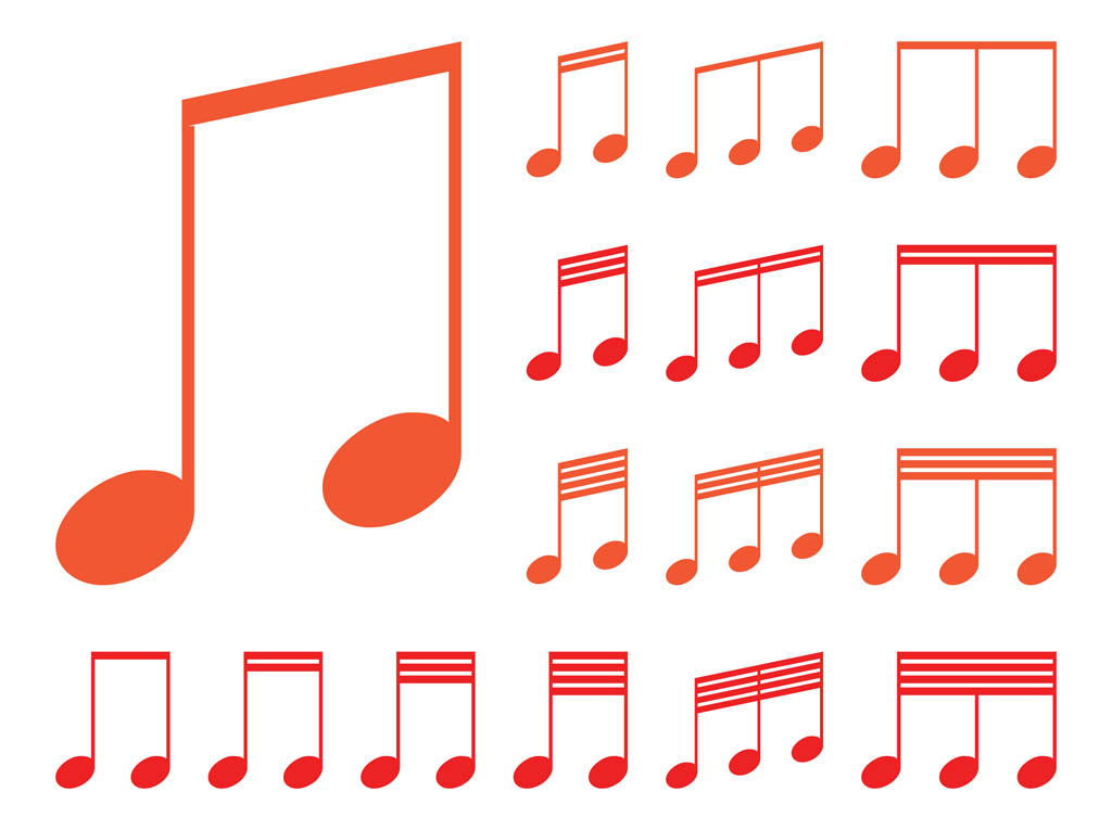 1024x765 Musical Notes Graphics Vector Art Graphics