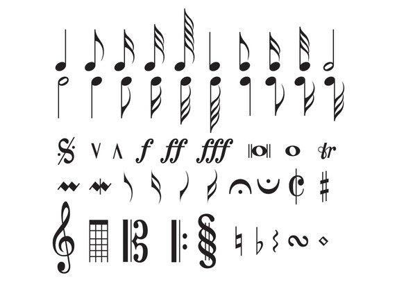 572x407 Musical Notes Vector Free Vector Download In Format
