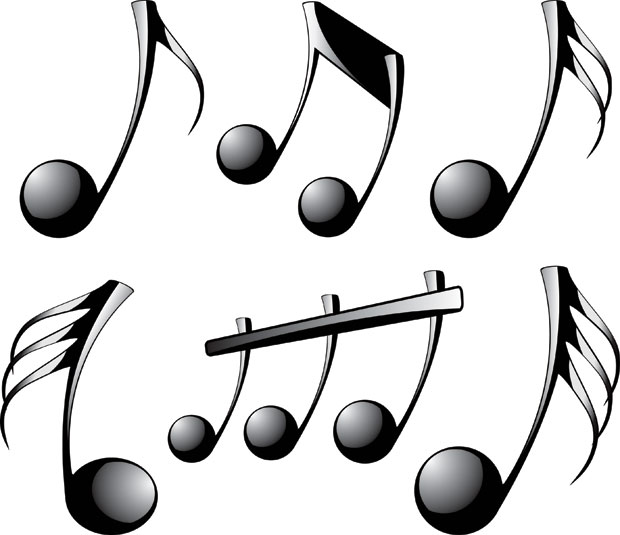 620x535 Free Download Of Musical Notes Vector Vector Graphic