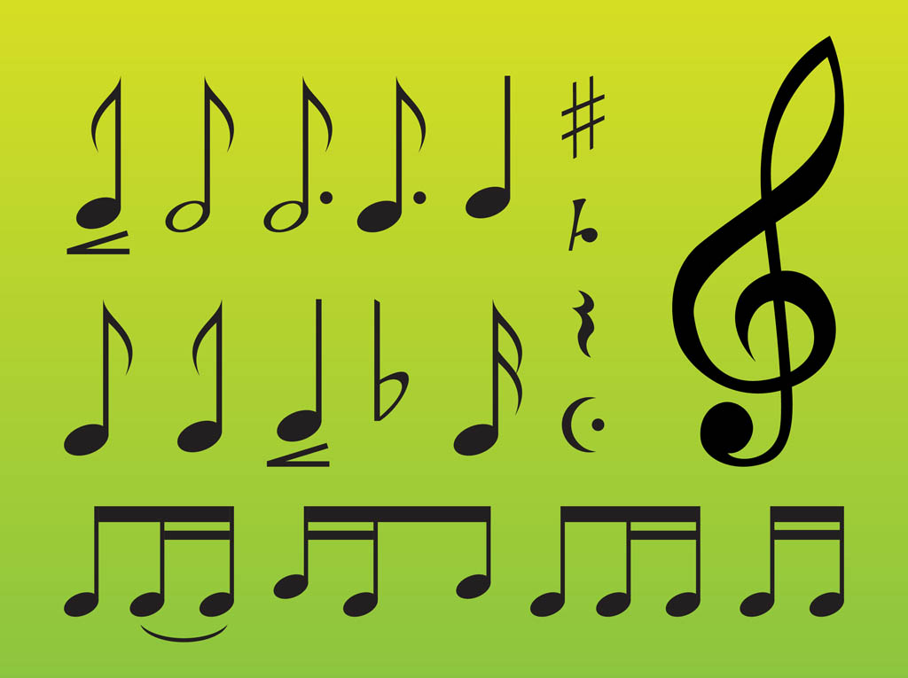 1024x765 Music Symbols Vector Art Graphics
