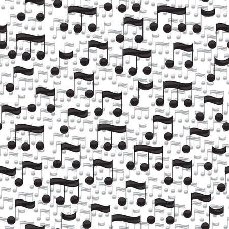 450x450 Music Seamless Pattern Background Blac Notes On White Background