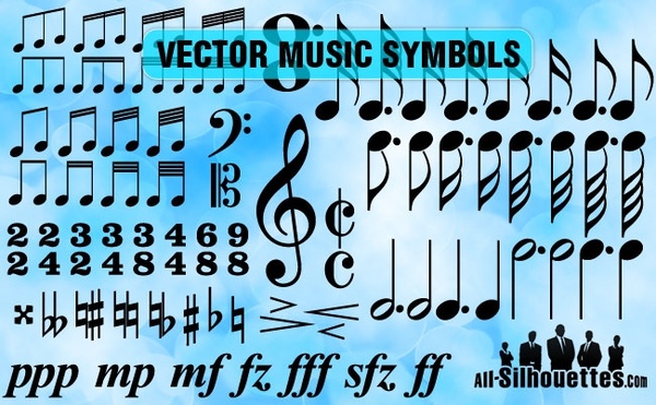 600x371 Vector Music Symbols Free Vector In Adobe Illustrator