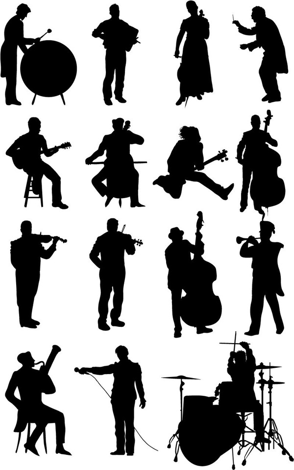 Musician Silhouette Vector