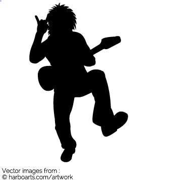 335x355 Download Rock Star Musician Silhouette