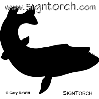 320x320 Muskie Signtorch, Turning Images Into Vector Cut Paths