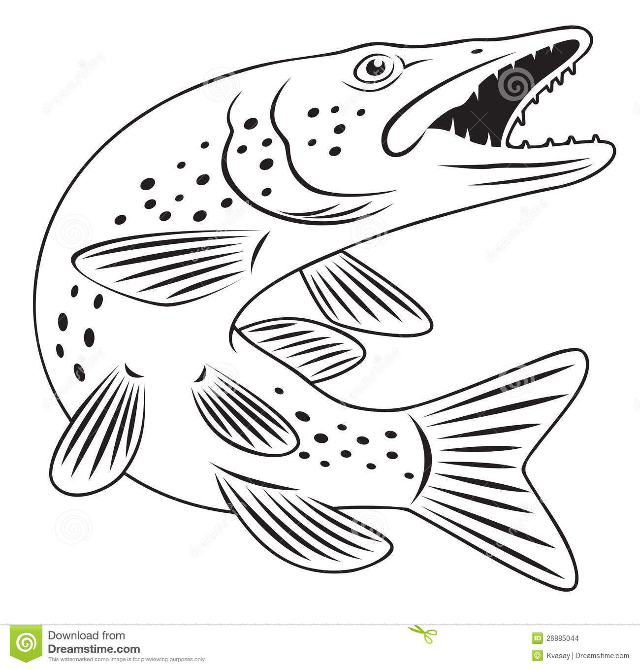 1300x1358 Muskie Fish Clipart