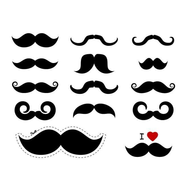 660x624 Mustache Vector Pack Free Graphics Uihere