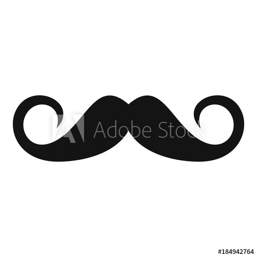 500x500 Person Mustache Icon Simple Illustration Of Person Mustache