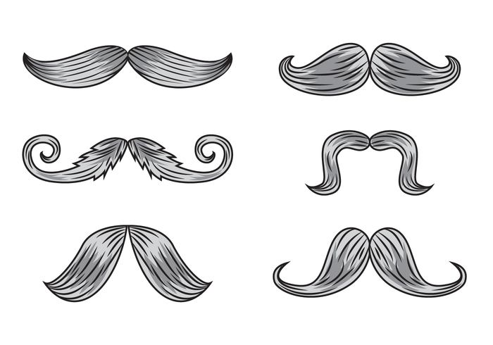 700x490 Gravure Mustache Vectors