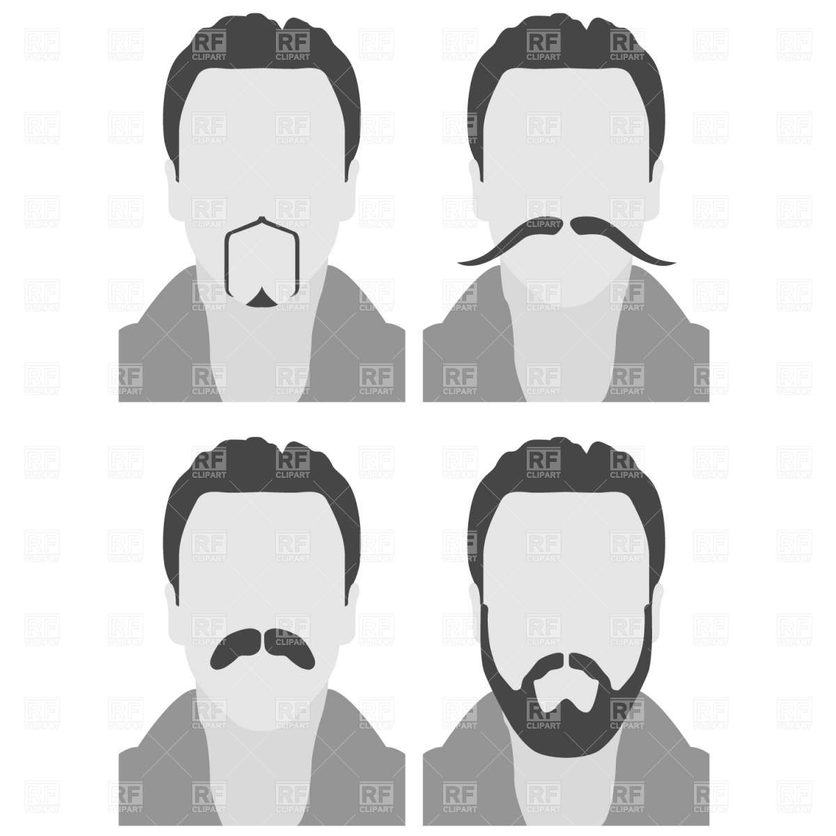 1200x1200 Men With Beard And Moustache Vector Image Of People Prague
