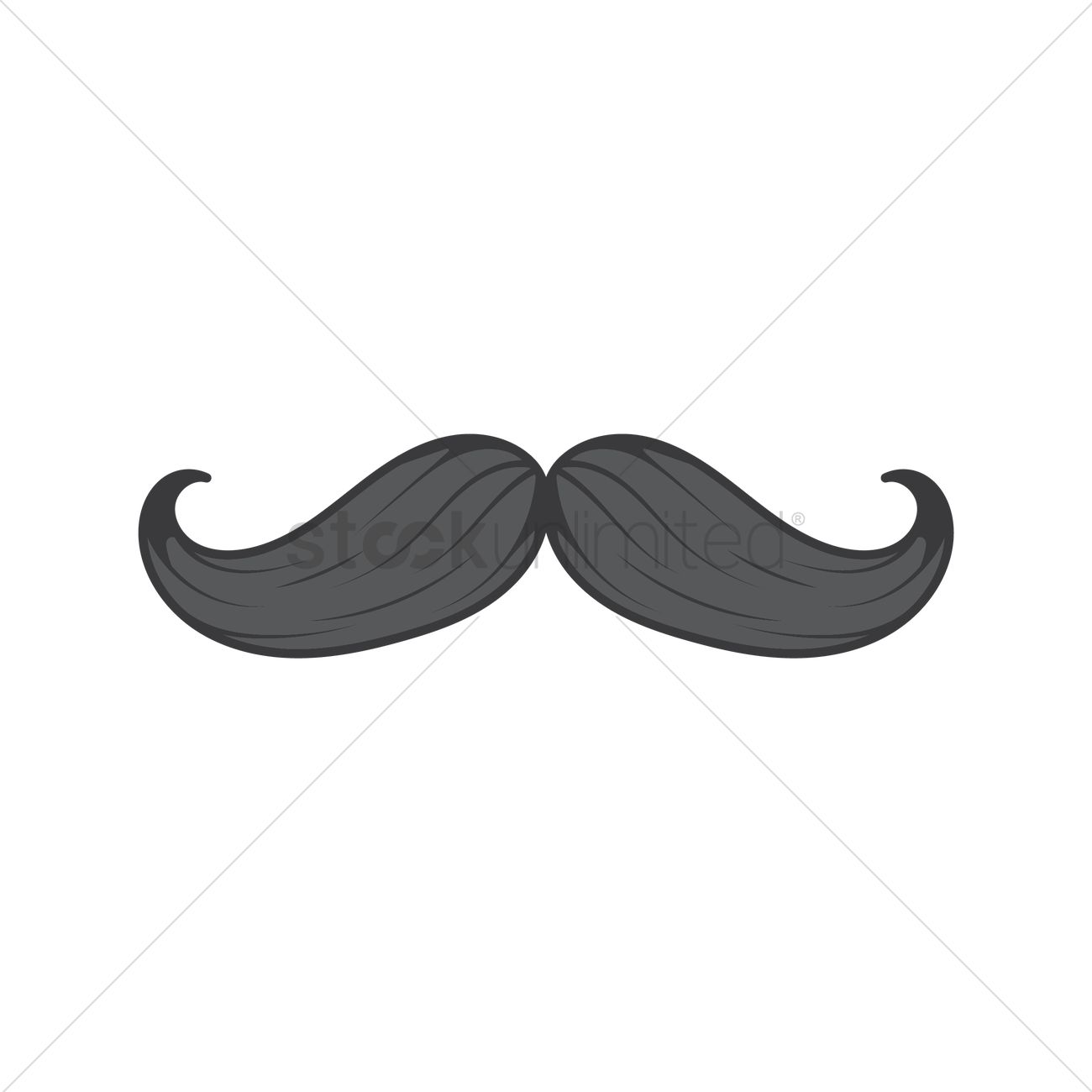 1300x1300 Mustache Vector Image