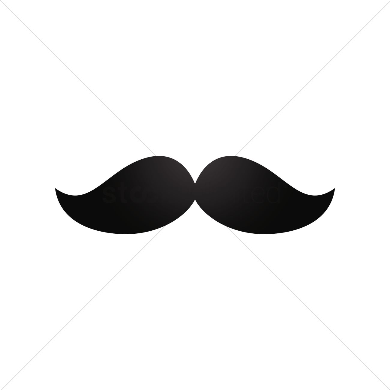 1300x1300 Mustache Vector Image