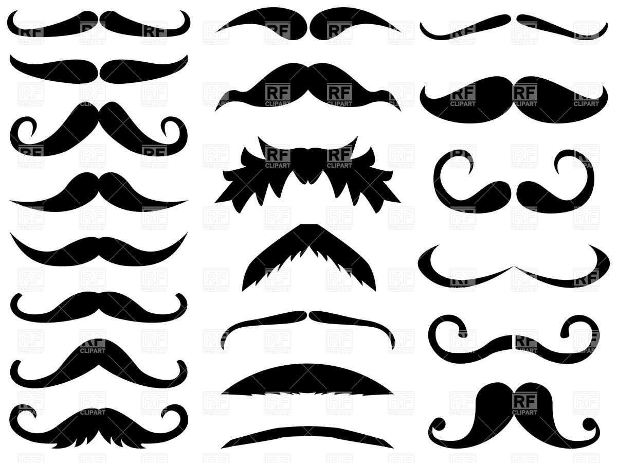 1200x900 Retro Cartoon Moustache Vector Image Of Beauty, Fashion