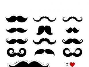 310x233 Mustache Silhouette Free Vectors Free Vectors Ui Download
