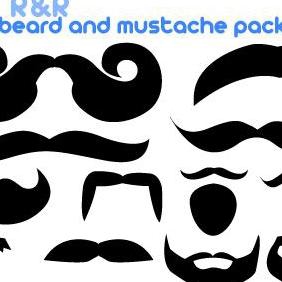 282x282 Mustache Vector And Beard Pack Free Vector Download Cannypic