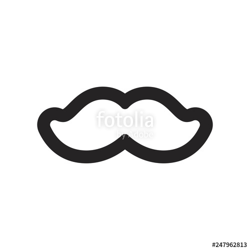 500x500 Mustache Vector Icon Stock Image And Royalty Free Vector