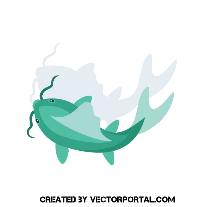 660x660 Fish With A Mustache Vector