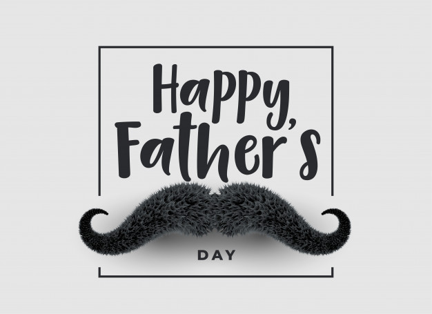 626x455 Happy Fathers Day Background With Mustache Vector Free Download