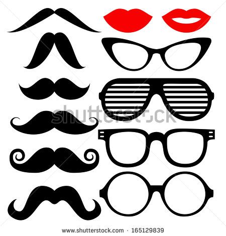 450x470 Hipster Background With Sunglasses And Mustache Vector Vector