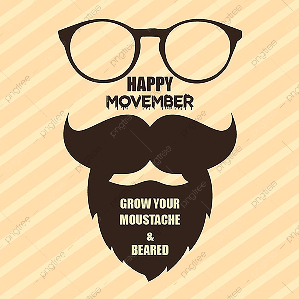 1200x1200 Vector Movember Backgrounds, Mustache Vector, Men, Glasses Png