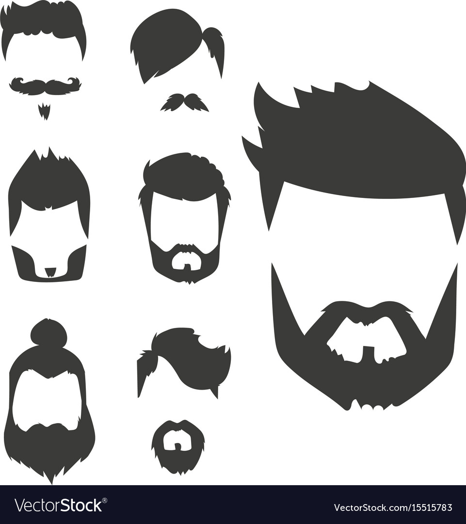 961x1080 Mustache Vector