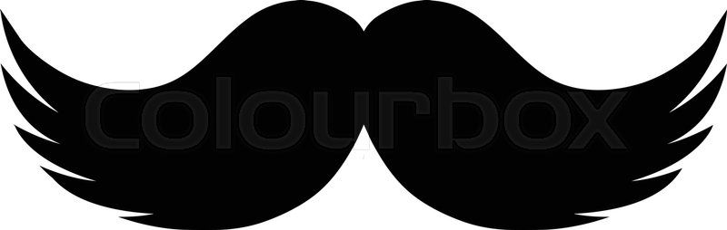 800x254 Mustache Vector Icon Stock Vector Colourbox