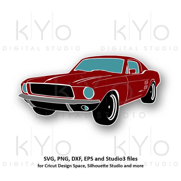600x600 Classic Ford Mustang Png Mustang Car Silhouette Mustang