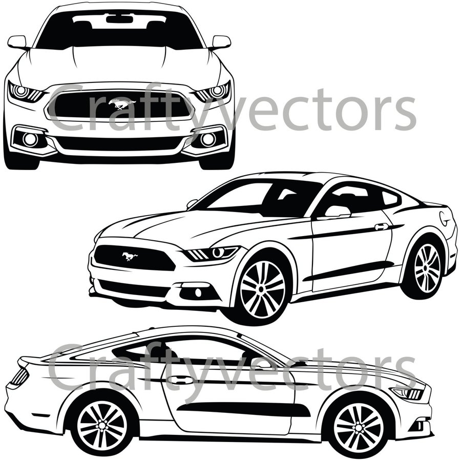 900x900 Download Ford Mustang Vector Clipart Ford Mustang Ford