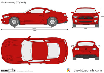 400x283 Ford Mustang Gt Vector Drawing