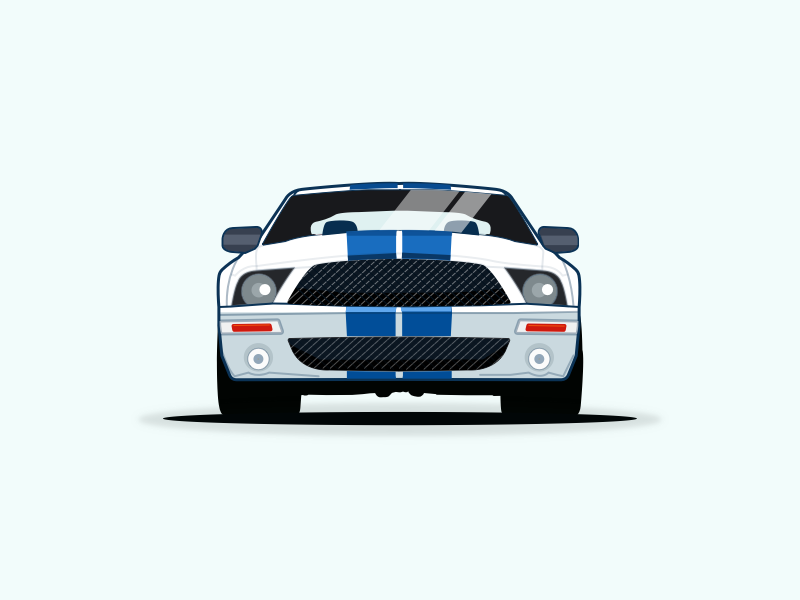 800x600 Ford Mustang Vector Illustration