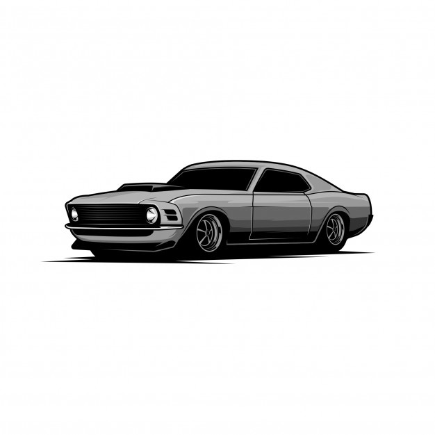 626x626 Mustang Gt Vector Vector Premium Download