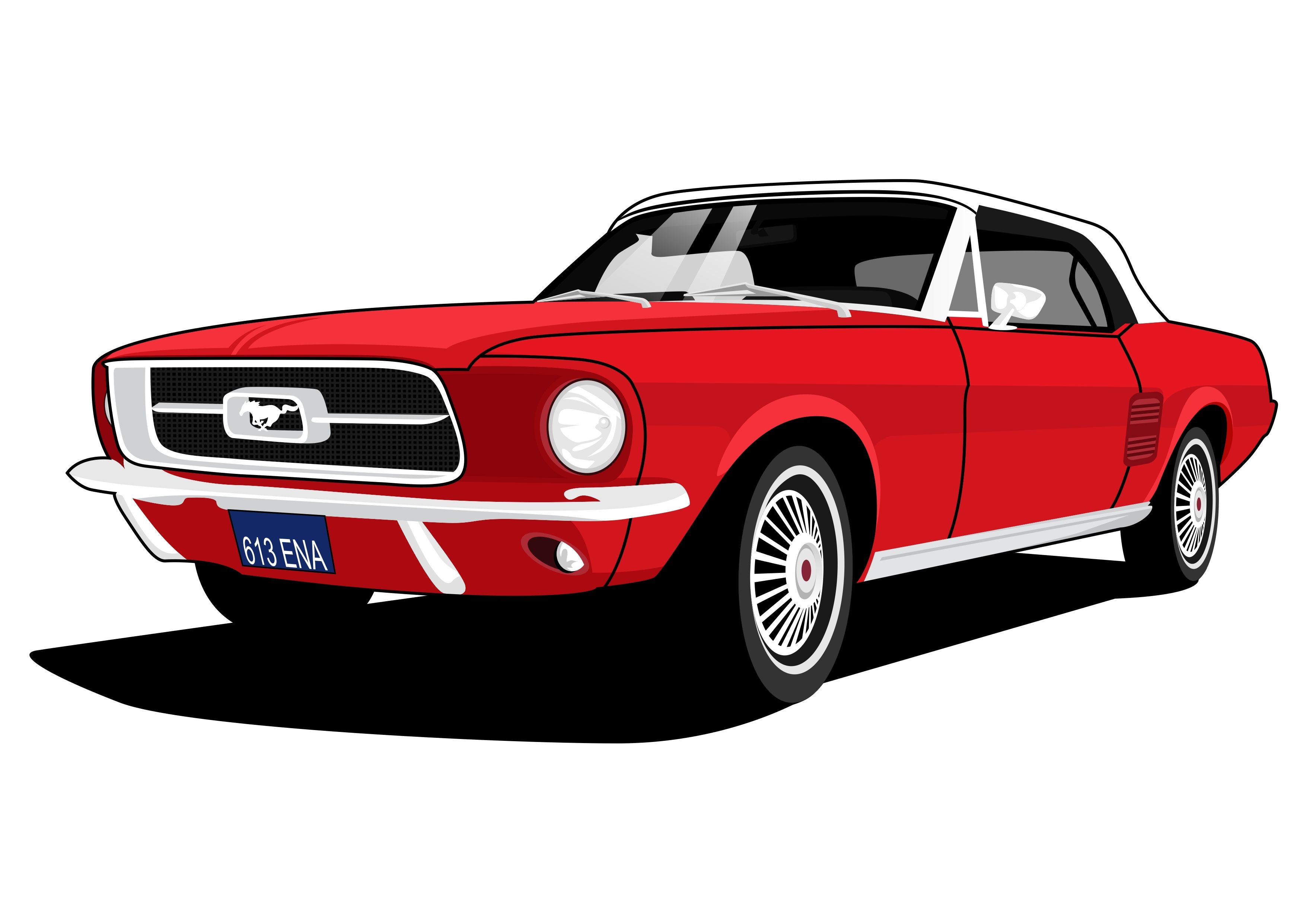 Ford Mustang Car Clipart Vector Cars | The Best Porn Website