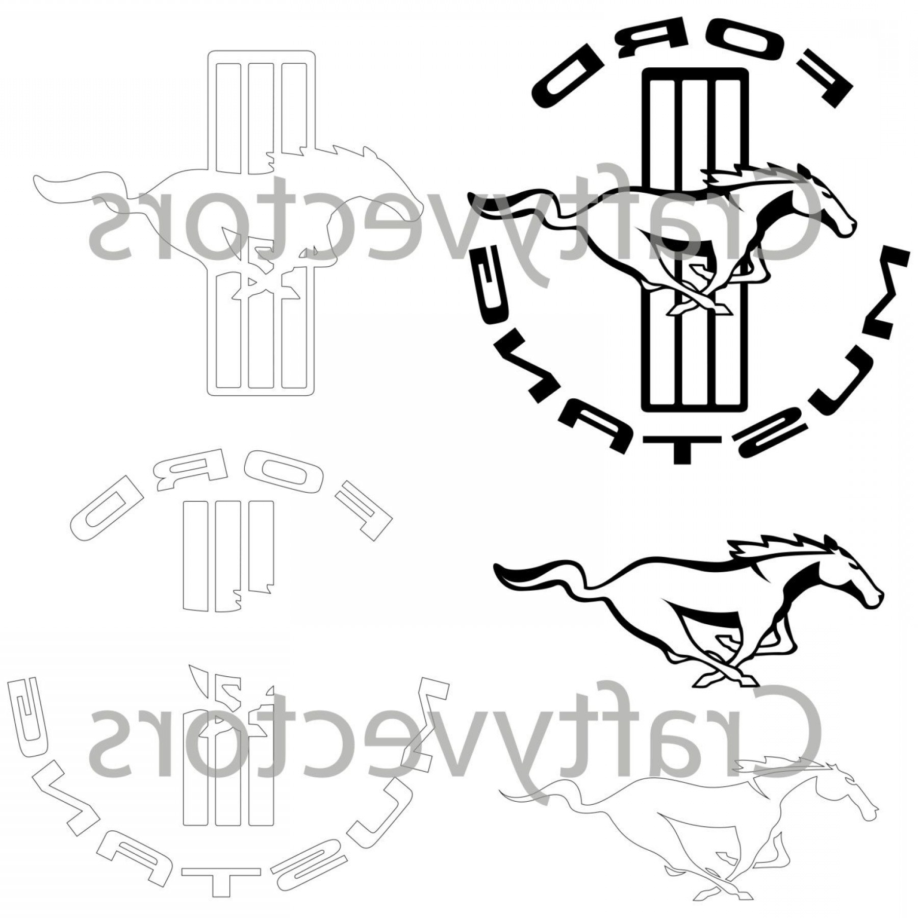 Mustang Cobra Logo Vector at Vectorified.com | Collection of Mustang ...