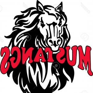 300x300 Photostock Vector Show Your Team Spirit With This Mustang Logo