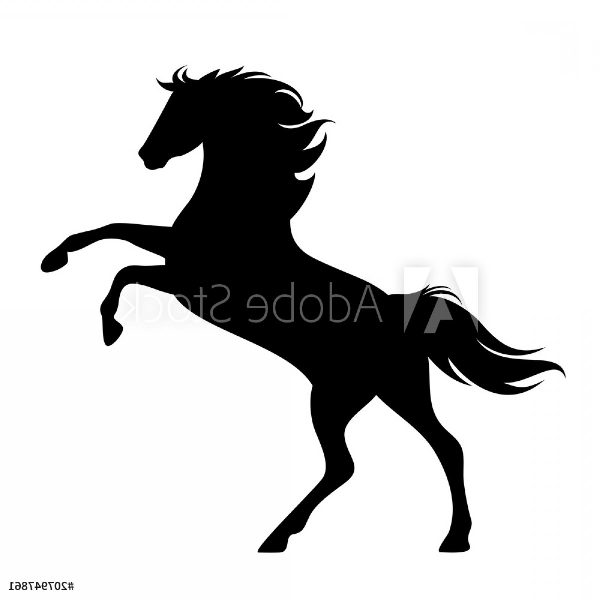 1200x1200 Mustang Vector Art Catchsplace