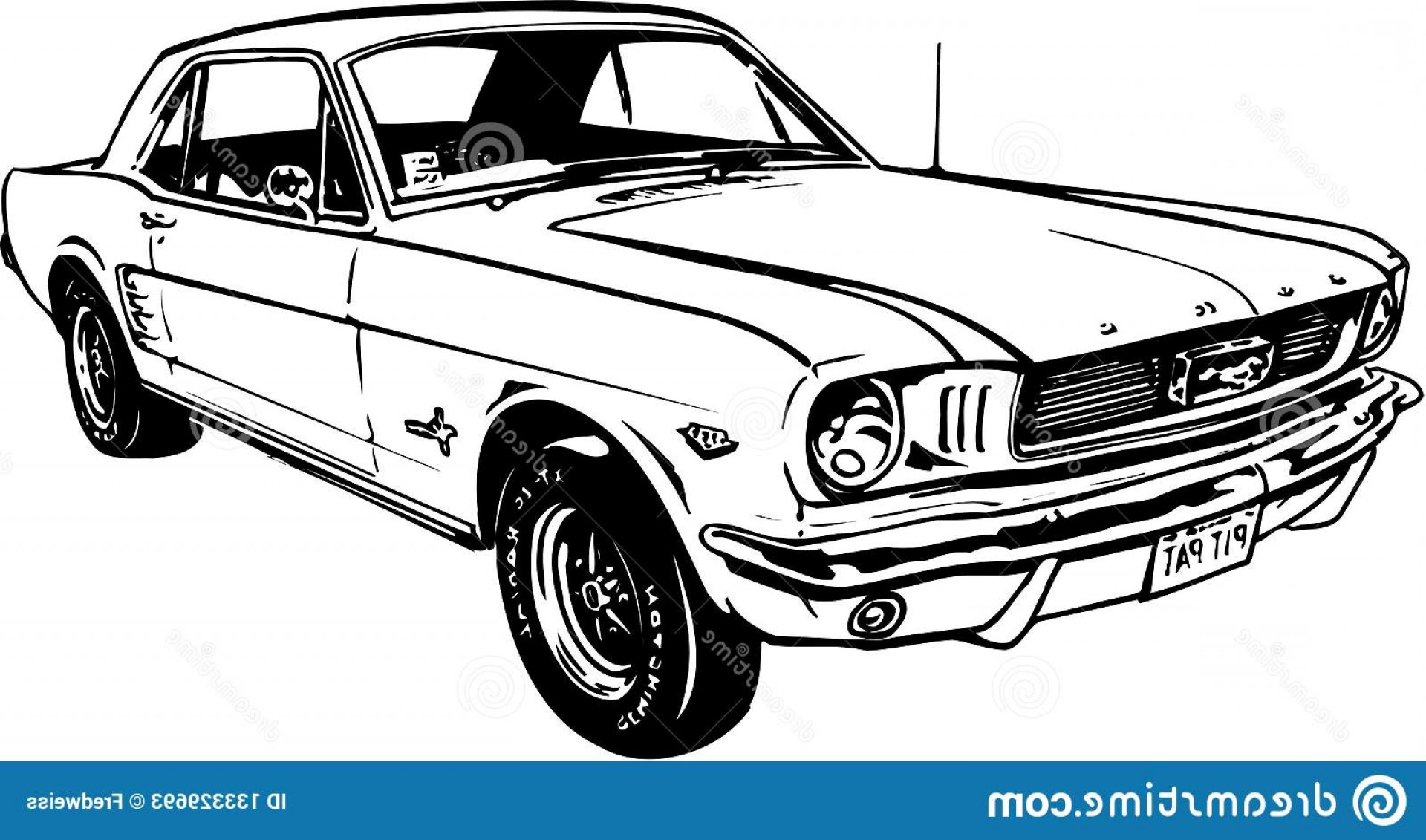 Ford Mustang 1965 раскраска