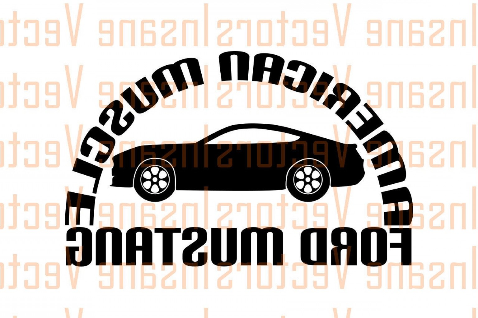 1536x1023 Ford Mustang Vector Silhouette Clip Art Handandbeak