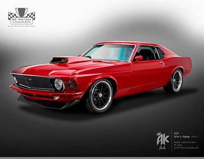 404x316 Vector Illustration 'mustang On Behance