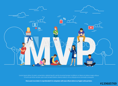 500x367 Mvp Vector Illustration Of Business People Using Devices