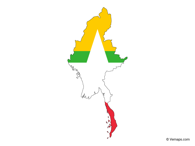 Vector Maps Of Myanmar Free Vector Maps 624x468 Vector Maps Of Myanmar Free Vector Maps