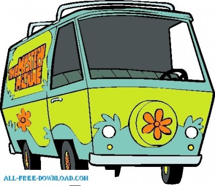 425x369 Scooby Doo Mysterymachine Vector Cartoon Free Vector Free Download