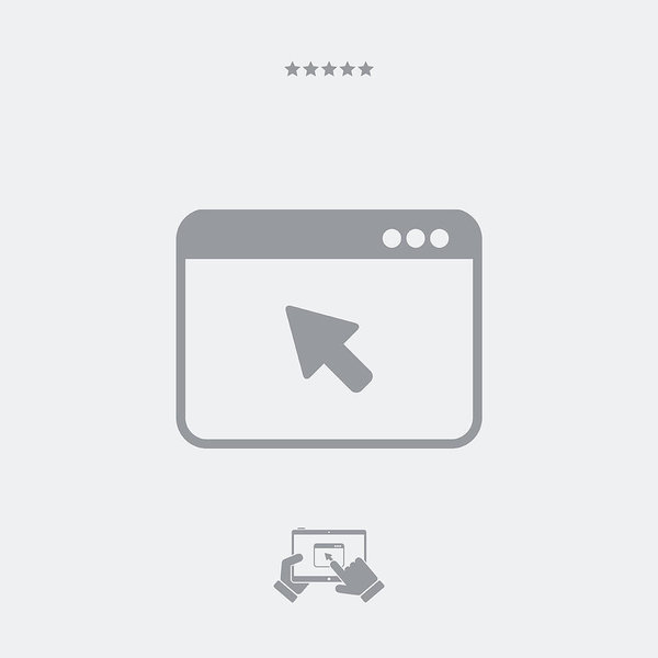 Mouse Pointer In Application Window Art Print 600x600 Mouse Pointer In Application Window Art Print